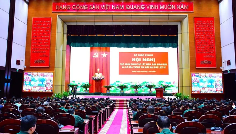 Thống nhất to&agrave;n quốc quy tr&igrave;nh lấy mẫu, vận chuyển, b&agrave;n giao mẫu h&agrave;i cốt liệt sĩ- Ảnh 1.