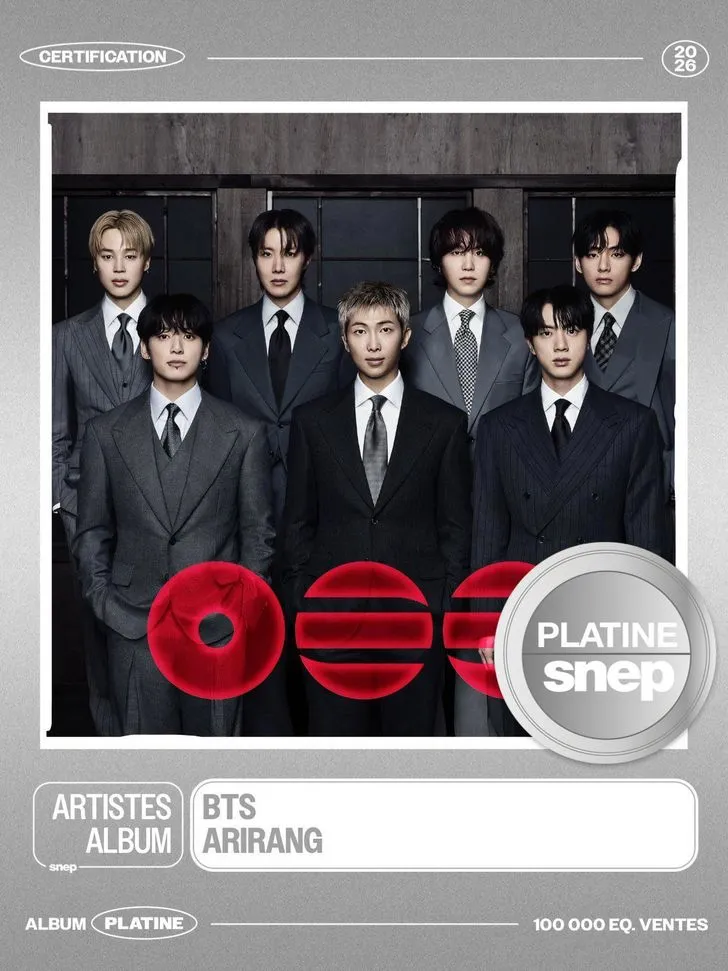 Album mới "Arirang" của BTS đạt chứng nhận bạch kim tại Ph&aacute;p - Ảnh 1.