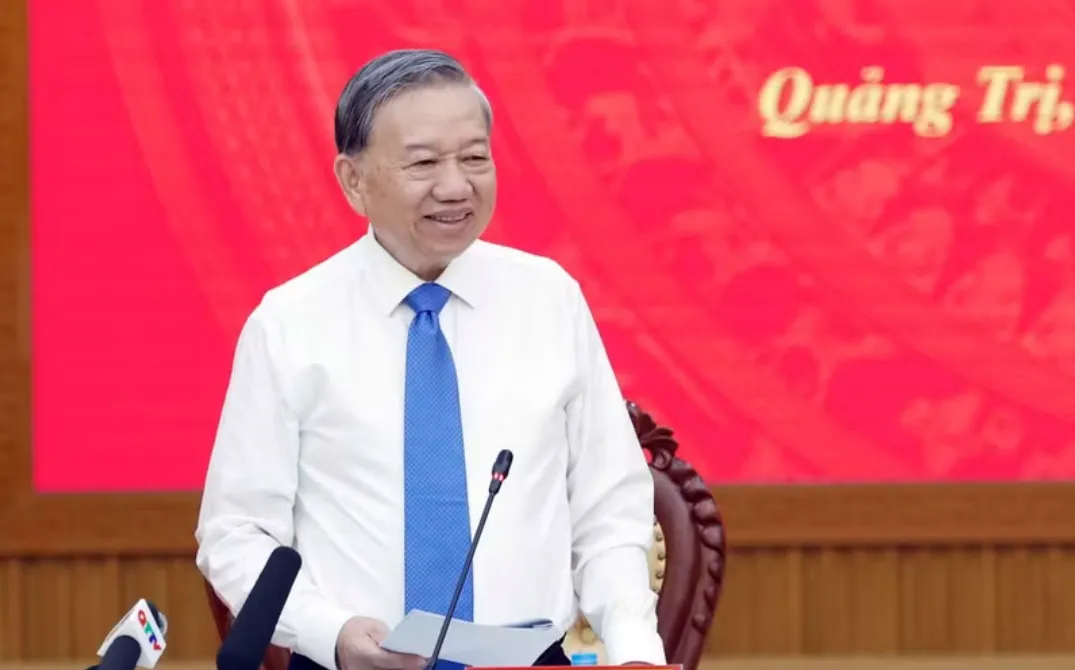 Tổng B&iacute; thư, Chủ tịch nước T&ocirc; L&acirc;m: T&aacute;i định vị kh&ocirc;ng gian ph&aacute;t triển Quảng Trị với chiến lược &ldquo;vươn Đ&ocirc;ng, tỏa T&acirc;y&rdquo;- Ảnh 2.