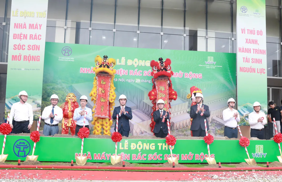 Khởi c&ocirc;ng Nh&agrave; m&aacute;y điện r&aacute;c S&oacute;c Sơn mở rộng: Bước tiến mới trong xử l&yacute; m&ocirc;i trường Thủ đ&ocirc; - Ảnh 2.