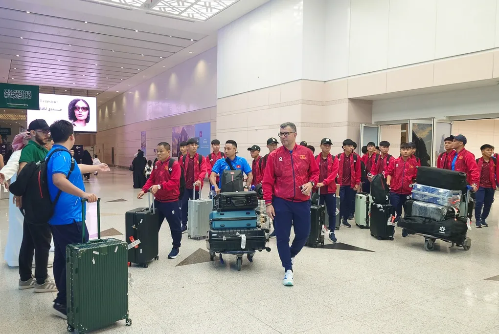 U17 Việt Nam c&oacute; mặt tại Saudi Arabia, bước v&agrave;o giai đoạn tăng tốc cho giải ch&acirc;u &Aacute; 2026- Ảnh 1.