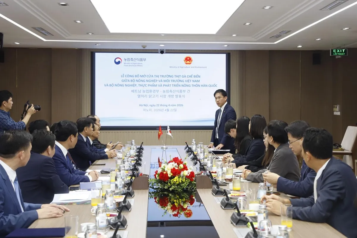Thịt g&agrave; chế biến Việt Nam mở cửa v&agrave;o H&agrave;n Quốc, th&ecirc;m cơ hội lớn cho doanh nghiệp xuất khẩu- Ảnh 1.