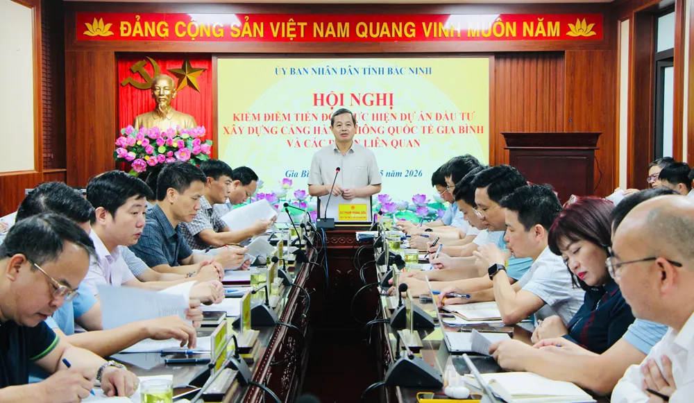 Bắc Ninh gỡ vướng mặt bằng Cảng h&agrave;ng kh&ocirc;ng quốc tế Gia B&igrave;nh - Ảnh 1.