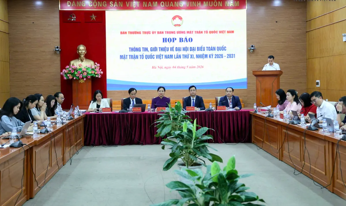 Đại hội đại biểu to&agrave;n quốc Mặt trận Tổ quốc Việt Nam lần thứ XI diễn ra từ 11-13/5 - Ảnh 1.