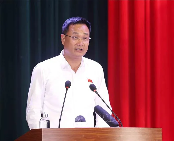 Thường trực Ban B&iacute; thư Trần Cẩm T&uacute; tiếp x&uacute;c cử tri tại Đ&agrave; Nẵng - Ảnh 1.
