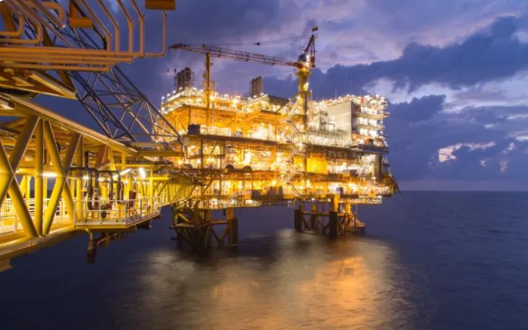 Một mỏ khí đốt của PTT Exploration & Production tại Vịnh Thái Lan (Ảnh: PTTEP)