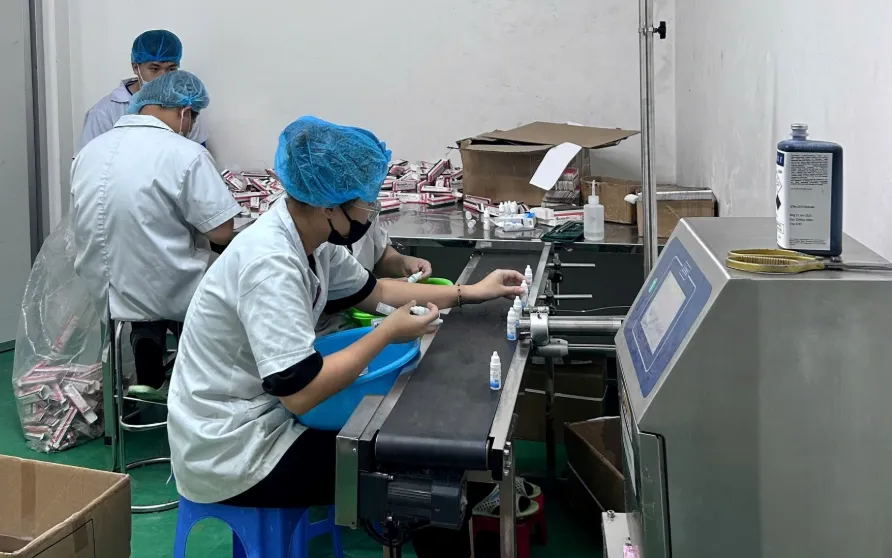 Khu vực sản xuất và đóng gói của Công ty Shabigroup
