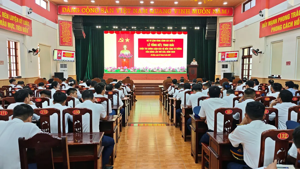 V&ugrave;ng Cảnh s&aacute;t biển 2 vinh danh c&aacute;c t&aacute;c phẩm xuất sắc trong Cuộc thi ch&iacute;nh luận về bảo vệ nền tảng tư tưởng của Đảng- Ảnh 1.