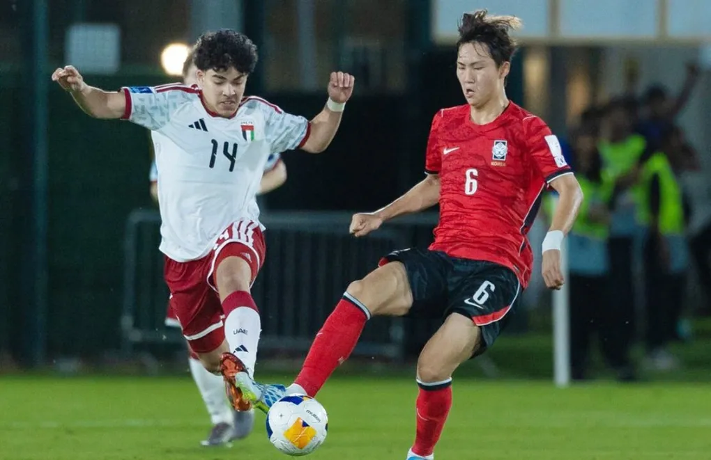 U17 H&agrave;n Quốc may mắn h&ograve;a U17 UAE trước m&agrave;n đối đầu U17 Việt Nam- Ảnh 1.
