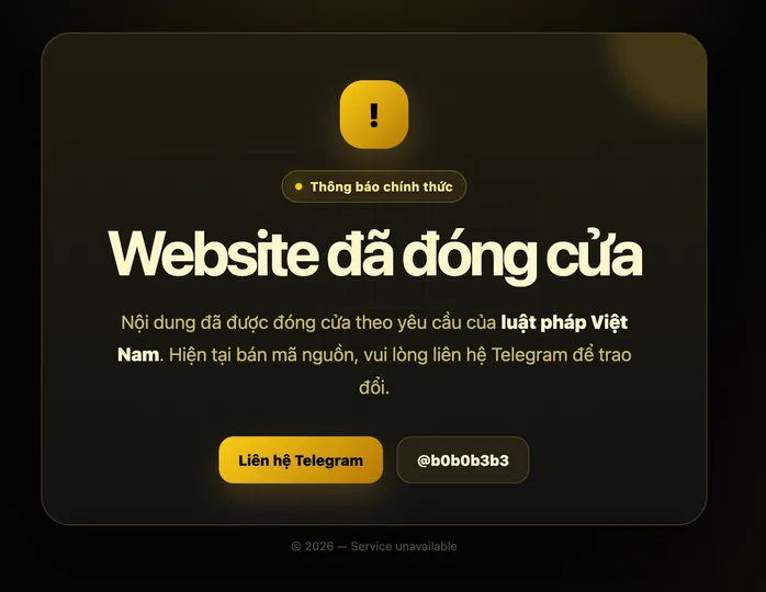 H&agrave;ng loạt website phim lậu th&ocirc;ng b&aacute;o ngừng hoạt động  - Ảnh 2.