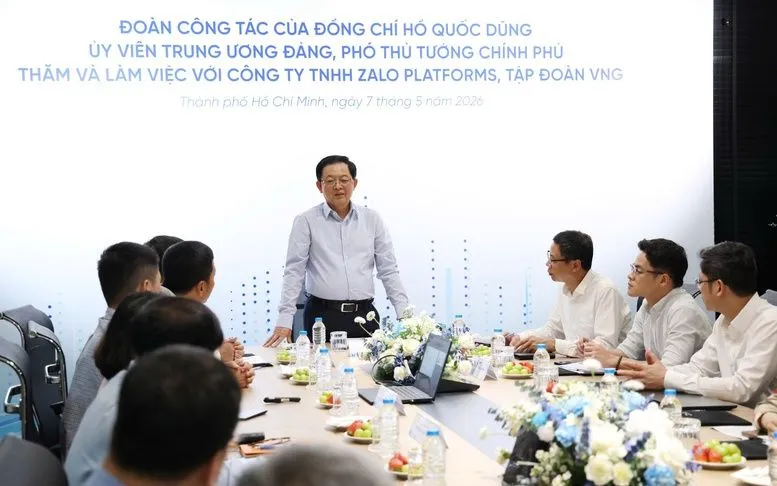 Phó Thủ tướng làm việc với Công ty TNHH Zalo Platforms, Tập đoàn VNG