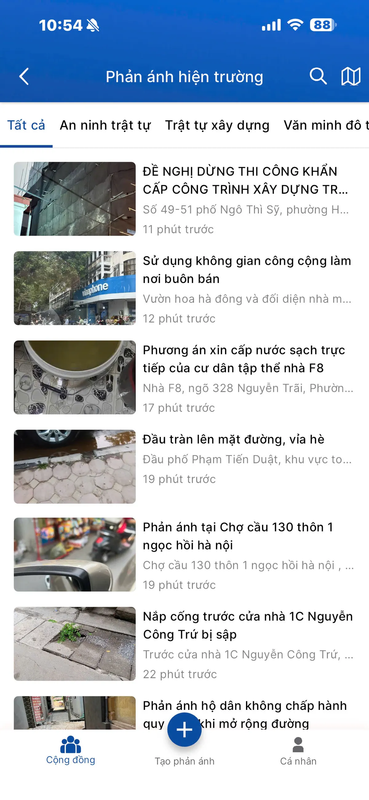 iHanoi bổ sung t&iacute;nh năng bản đồ số tiếp nhận phản &aacute;nh  - Ảnh 1.