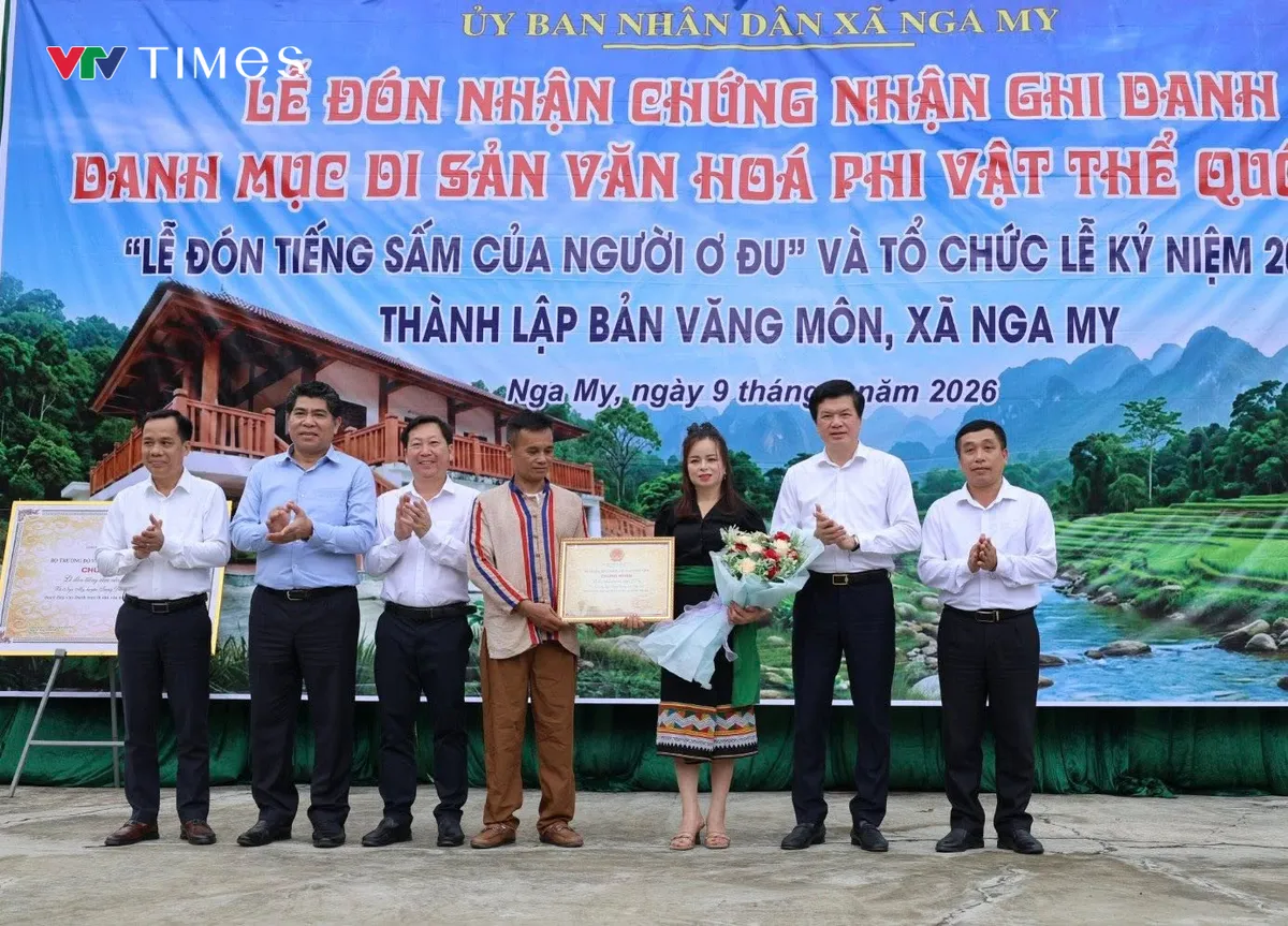 Nghi lễ “đón tiếng sấm” của người Ơ Đu trở thành Di sản văn hóa phi vật thể quốc gia - Ảnh 3.