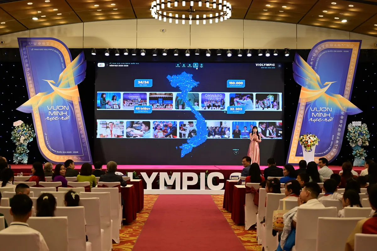 Violympic 2025-2026: T&ocirc;n vinh h&agrave;nh tr&igrave;nh chinh phục tri thức của học sinh Việt  - Ảnh 1.