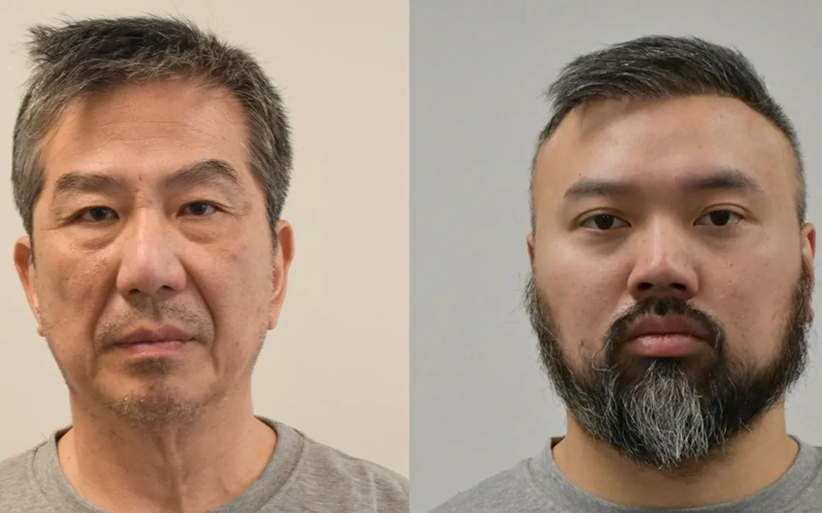 Bill Yuen (bên trái) và Peter Wai (Ảnh: Cảnh sát thành phố London/PA)