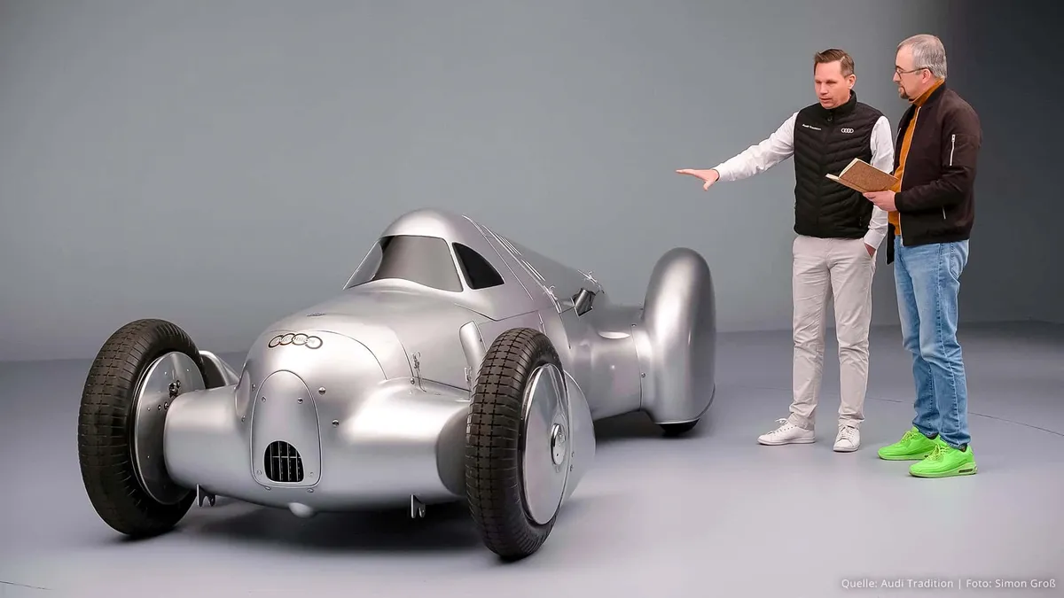 Audi hồi sinh &ldquo;Mũi t&ecirc;n bạc&rdquo; Auto Union Lucca từng lập kỷ lục tốc độ gần 327 km/h- Ảnh 1.