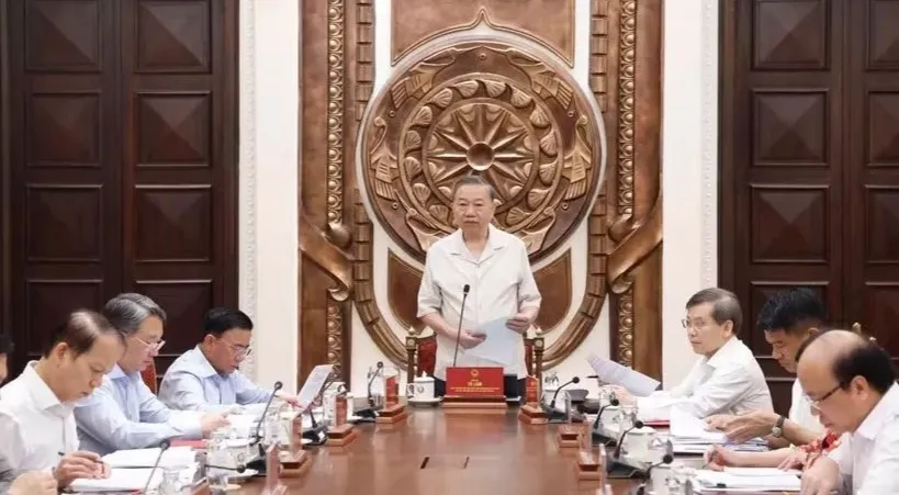 Tổng B&iacute; thư, Chủ tịch nước T&ocirc; L&acirc;m chủ tr&igrave; kiện to&agrave;n Ban Chỉ đạo Trung ương về thể chế v&agrave; tư ph&aacute;p- Ảnh 1.