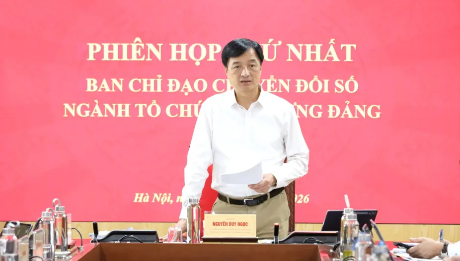 Phiên họp thứ nhất Ban Chỉ đạo Chuyển đổi số Ngành Tổ chức Xây dựng Đảng - Ảnh 1.