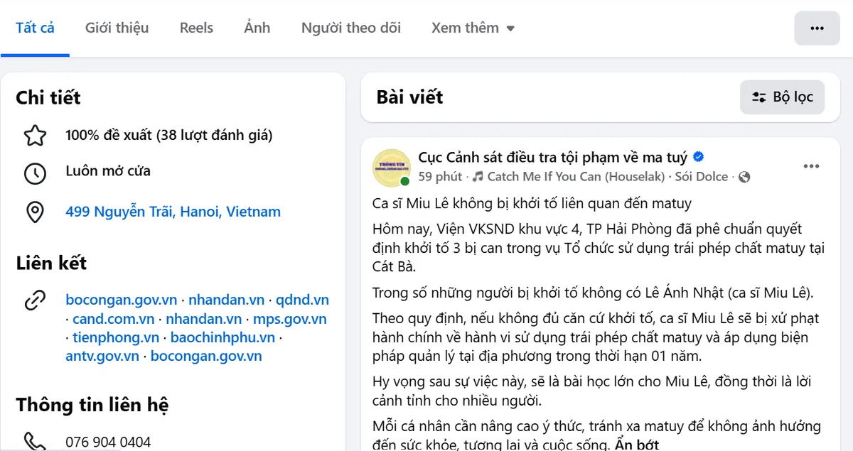 Miu Lê xấu hổ và ân hận dù không bị khởi tố vì sử dụng chất cấm - Ảnh 1.
