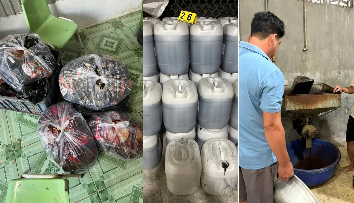 Ph&aacute;t hiện cơ sở sản xuất c&agrave; ph&ecirc; giả quy m&ocirc; lớn tại An Giang  - Ảnh 1.