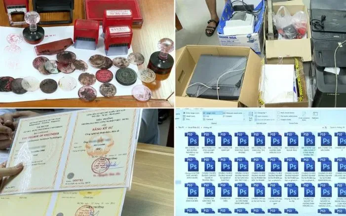 Khởi tố 3 đối tượng l&agrave;m giả h&agrave;ng ngh&igrave;n văn bằng, chứng chỉ của hơn 100 cơ quan, trường học- Ảnh 1.