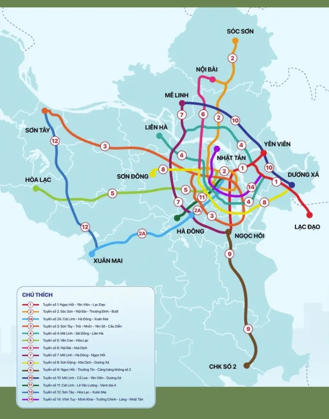 Metro số 2 H&agrave; Nội: Th&iacute; điểm TOD để kiến tạo h&agrave;nh lang đ&ocirc; thị mới - Ảnh 2.