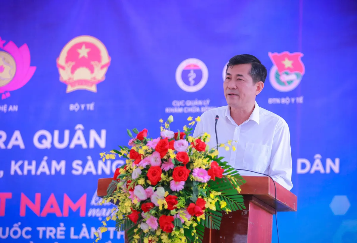 Bộ Y tế, tỉnh Nghệ An tổ chức Lễ ra qu&acirc;n Chiến dịch kh&aacute;m sức khỏe, s&agrave;ng lọc to&agrave;n d&acirc;n năm 2026- Ảnh 1.