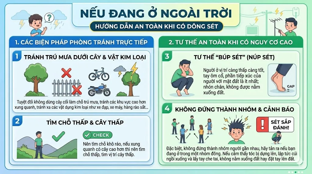 Cảnh báo nguy cơ sét đánh và kỹ năng phòng tránh an toàn - Ảnh 3.