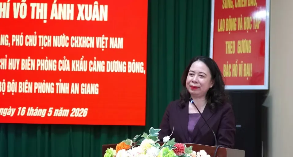 Phó Chủ tịch nước Võ Thị Ánh Xuân thăm, động viên Bộ đội Biên phòng An Giang - Ảnh 2.