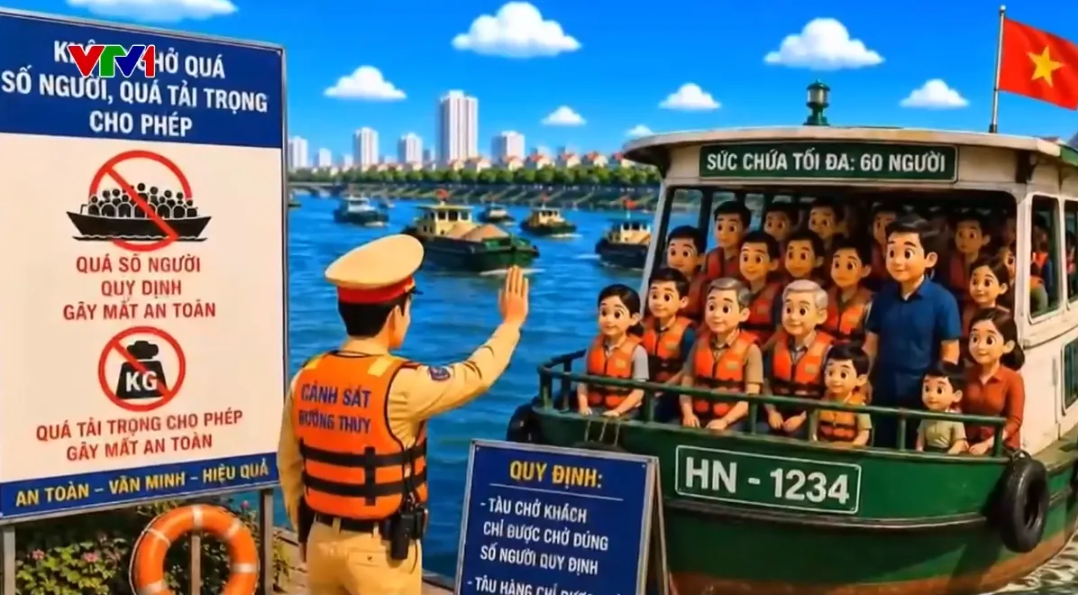 CSGT H&agrave; Nội ứng dụng tr&iacute; tuệ nh&acirc;n tạo tuy&ecirc;n truyền an to&agrave;n giao th&ocirc;ng đường thủy- Ảnh 1.