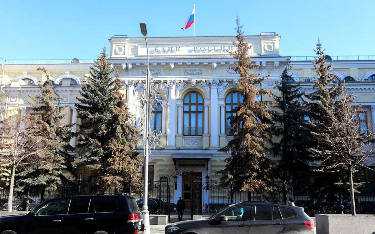 Trụ sở Ngân hàng Trung ương Nga tại Moscow (Ảnh: Moscow Times)
