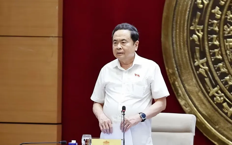 Chủ tịch Quốc hội Trần Thanh Mẫn phát biểu. (Ảnh: Doãn Tấn/TTXVN)