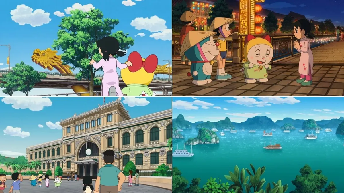 Hàng loạt danh lam thắng cảnh của Việt Nam lên sóng trailer “Doraemon” đặc biệt - Ảnh 2.