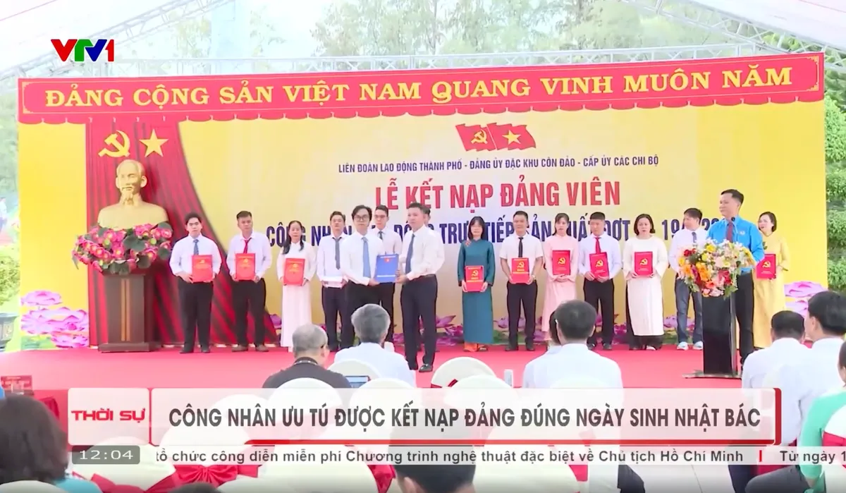 Công nhân ưu tú được Kết nạp Đảng đúng ngày sinh nhật Bác - Ảnh 1.