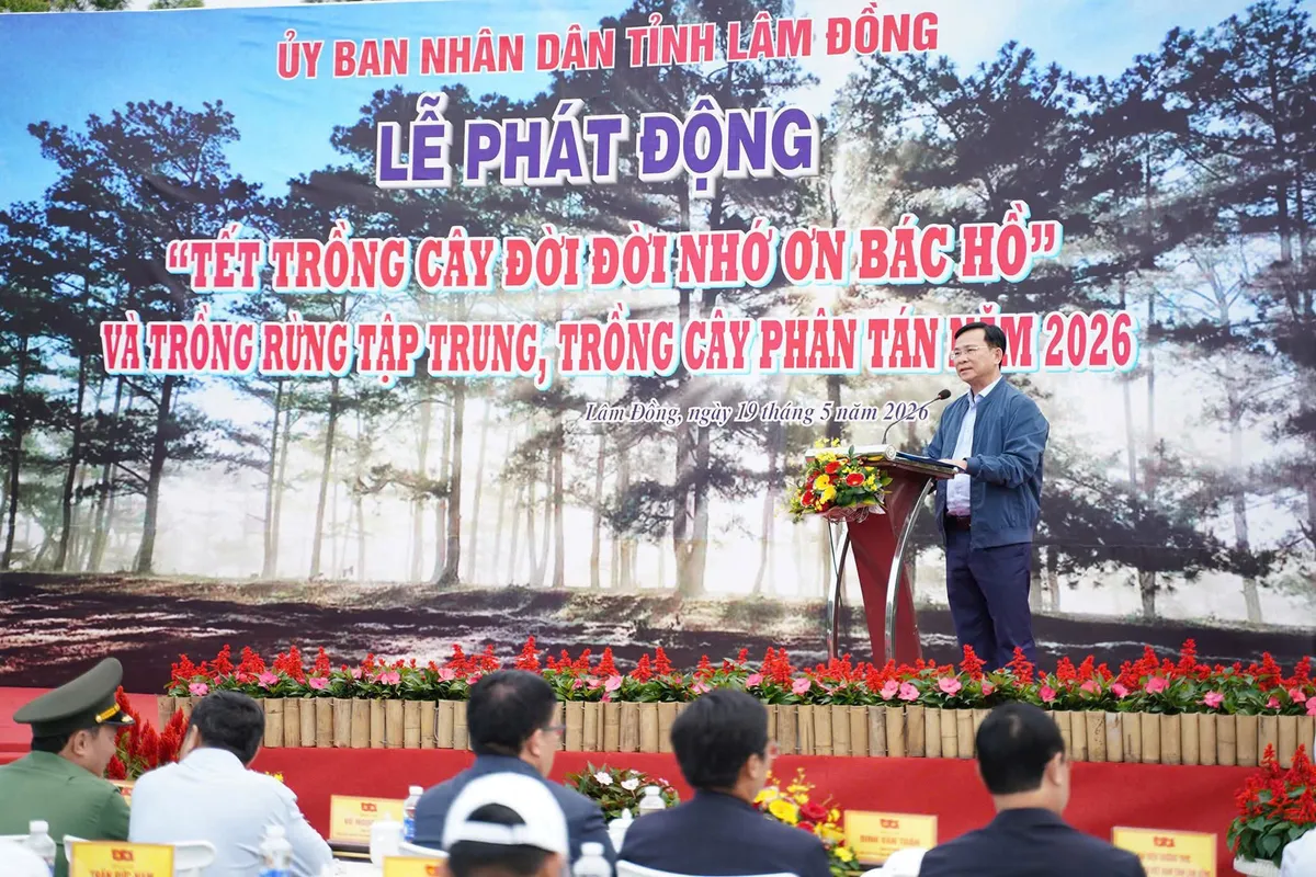 Lâm Đồng phát động "Tết trồng cây đời đời nhớ ơn Bác Hồ", hướng tới mục tiêu phát triển xanh - Ảnh 2.
