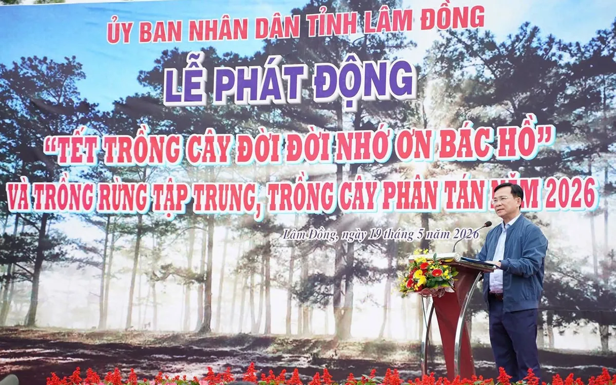 Lâm Đồng phát động "Tết trồng cây đời đời nhớ ơn Bác Hồ", hướng tới mục tiêu phát triển xanh.
