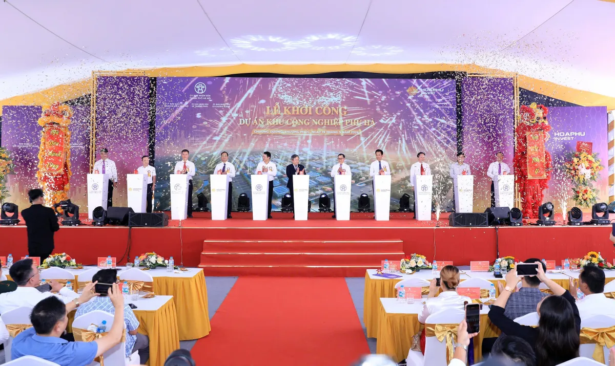 H&agrave; Nội: Khởi c&ocirc;ng Khu c&ocirc;ng nghiệp Ph&uacute; H&agrave;, đ&oacute;n đầu l&agrave;n s&oacute;ng đầu tư xanh - Ảnh 2.