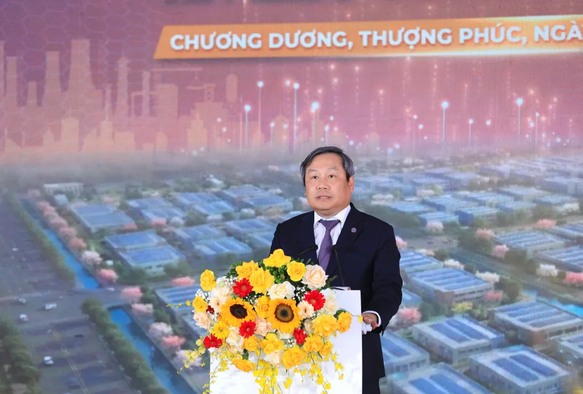 H&agrave; Nội: Khởi c&ocirc;ng Khu c&ocirc;ng nghiệp Ph&uacute; H&agrave;, đ&oacute;n đầu l&agrave;n s&oacute;ng đầu tư xanh - Ảnh 1.