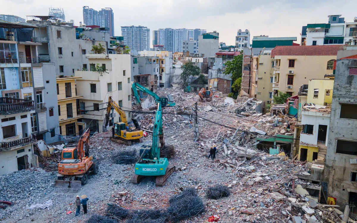 Hà Nội: Phường Thanh Xuân hoàn thành giải phóng mặt bằng đường Vành đai 2.5 - Ảnh 1.