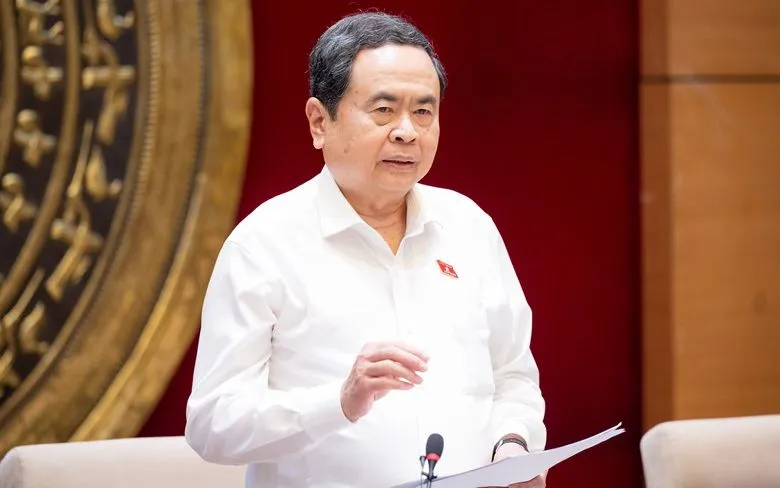 Chủ tịch Quốc hội Trần Thanh Mẫn phát biểu chỉ đạo tại cuộc làm việc