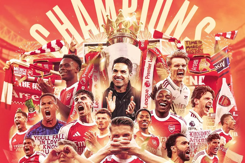 Arsenal chấm dứt 22 năm khát vọng: Hành trình hồi sinh dưới thời Mikel Arteta- Ảnh 1. Arsenal chấm dứt 22 năm khát vọng: Hành trình hồi sinh dưới thời Mikel Arteta- Ảnh 1.