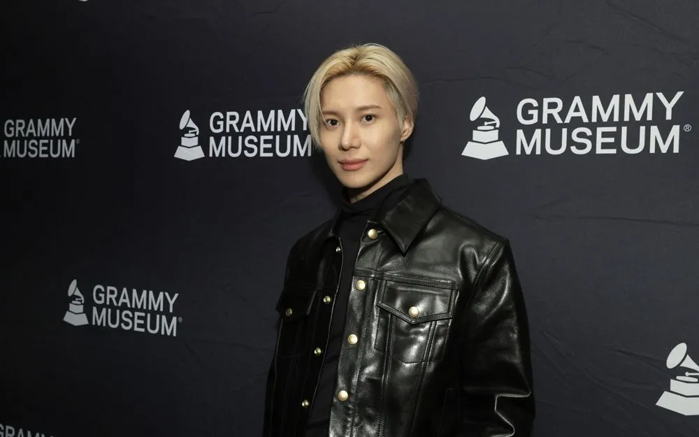 Ca sĩ Taemin của nhóm nhạc nam SHINee tham dự sự kiện báo chí tại Bảo tàng Grammy L.A. Live ở California vào ngày 14 tháng 4. Ảnh: GETTY IMAGES/GALAXY CORPORATION