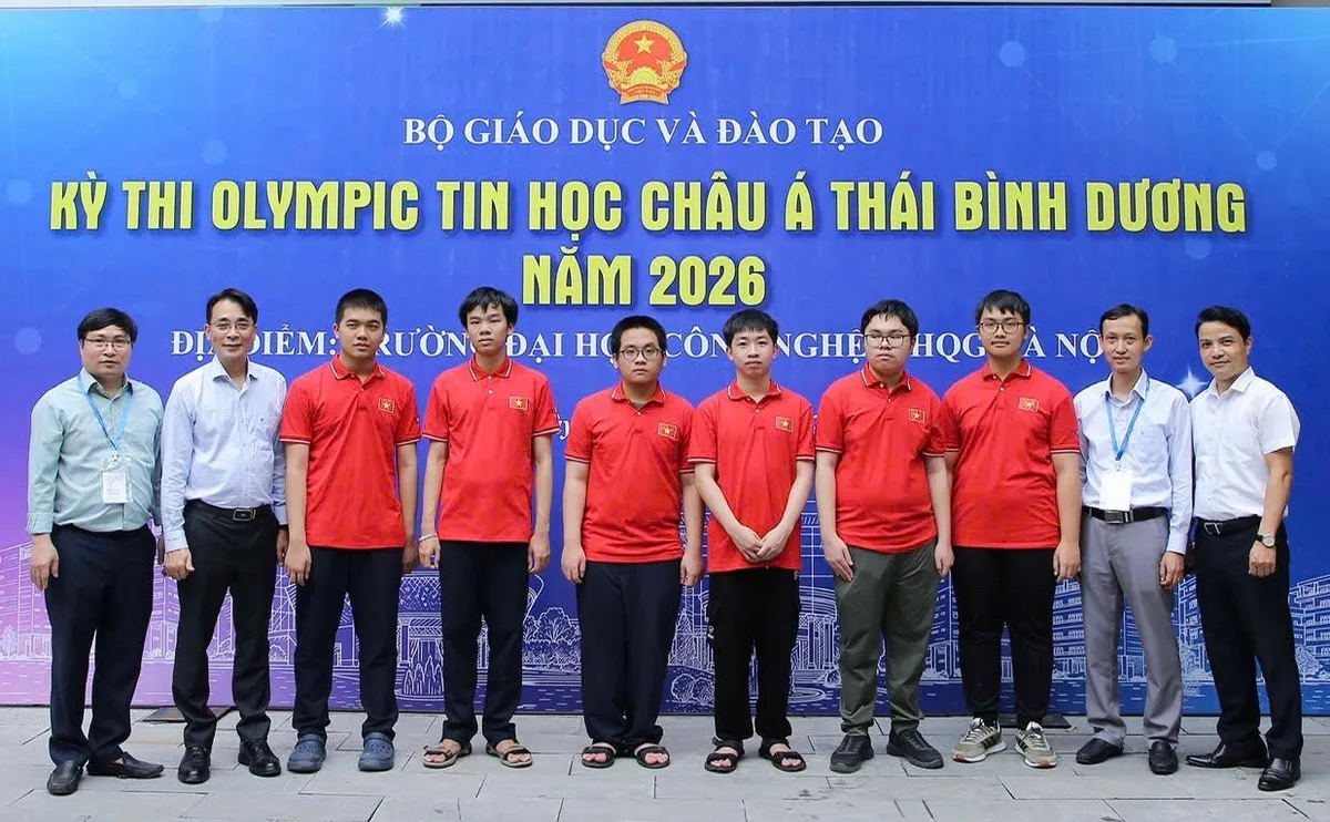 Việt Nam xếp nhì toàn đoàn tại Olympic Tin học châu Á 2026- Ảnh 1. Việt Nam xếp nhì toàn đoàn tại Olympic Tin học châu Á 2026- Ảnh 1.