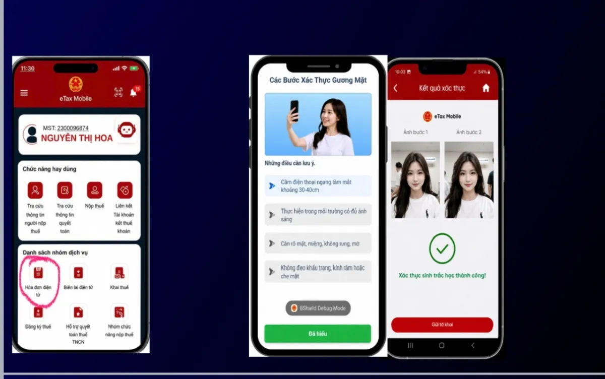Ngành thuế triển khai xác thực sinh trắc học khi đăng ký hóa đơn điện tử- Ảnh 1. Ngành thuế triển khai xác thực sinh trắc học khi đăng ký hóa đơn điện tử- Ảnh 1.