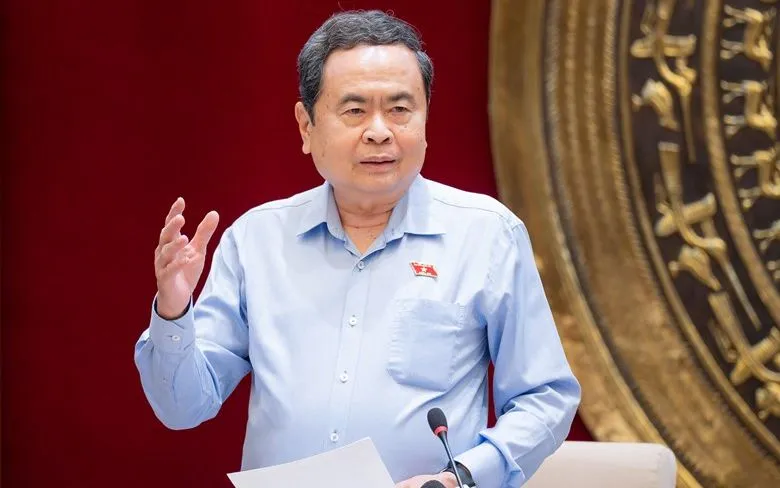 Chủ tịch Quốc hội Trần Thanh Mẫn phát biểu chỉ đạo tại cuộc làm việc