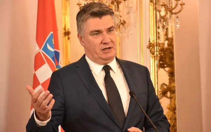 Tổng thống Croatia Zoran Milanovic (Ảnh: Anadolu)