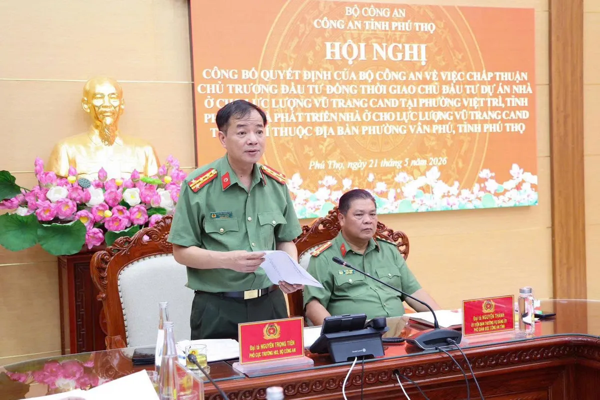 Ph&uacute; Thọ triển khai dự &aacute;n hơn 900 căn nh&agrave; ở cho lực lượng vũ trang CAND - Ảnh 1.