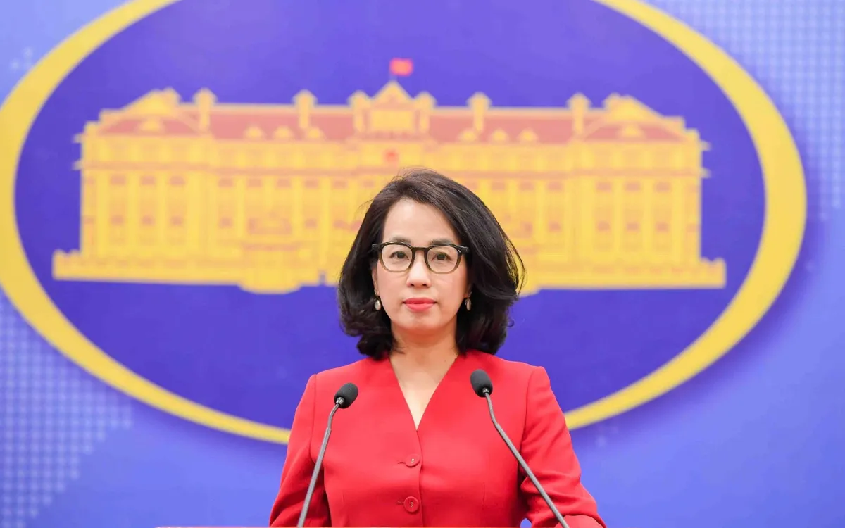 Người phát ngôn Bộ Ngoại giao Phạm Thu Hằng.