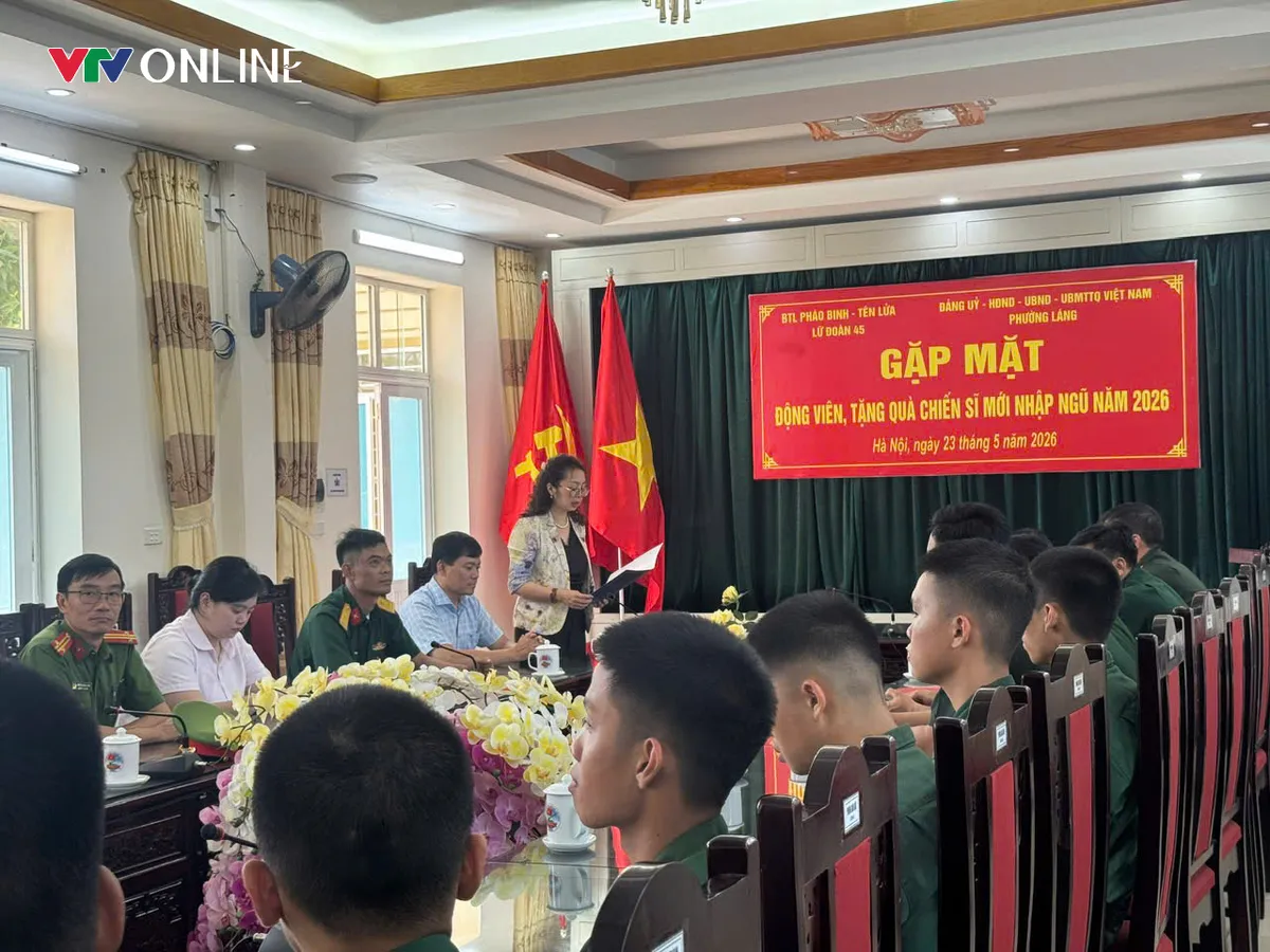Đồng hành cùng tân binh, chăm lo hậu phương quân đội - Ảnh 1.