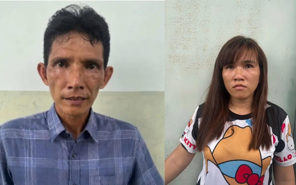 Các bị can Trần Thiện Ngà và Nguyễn Anh Thư